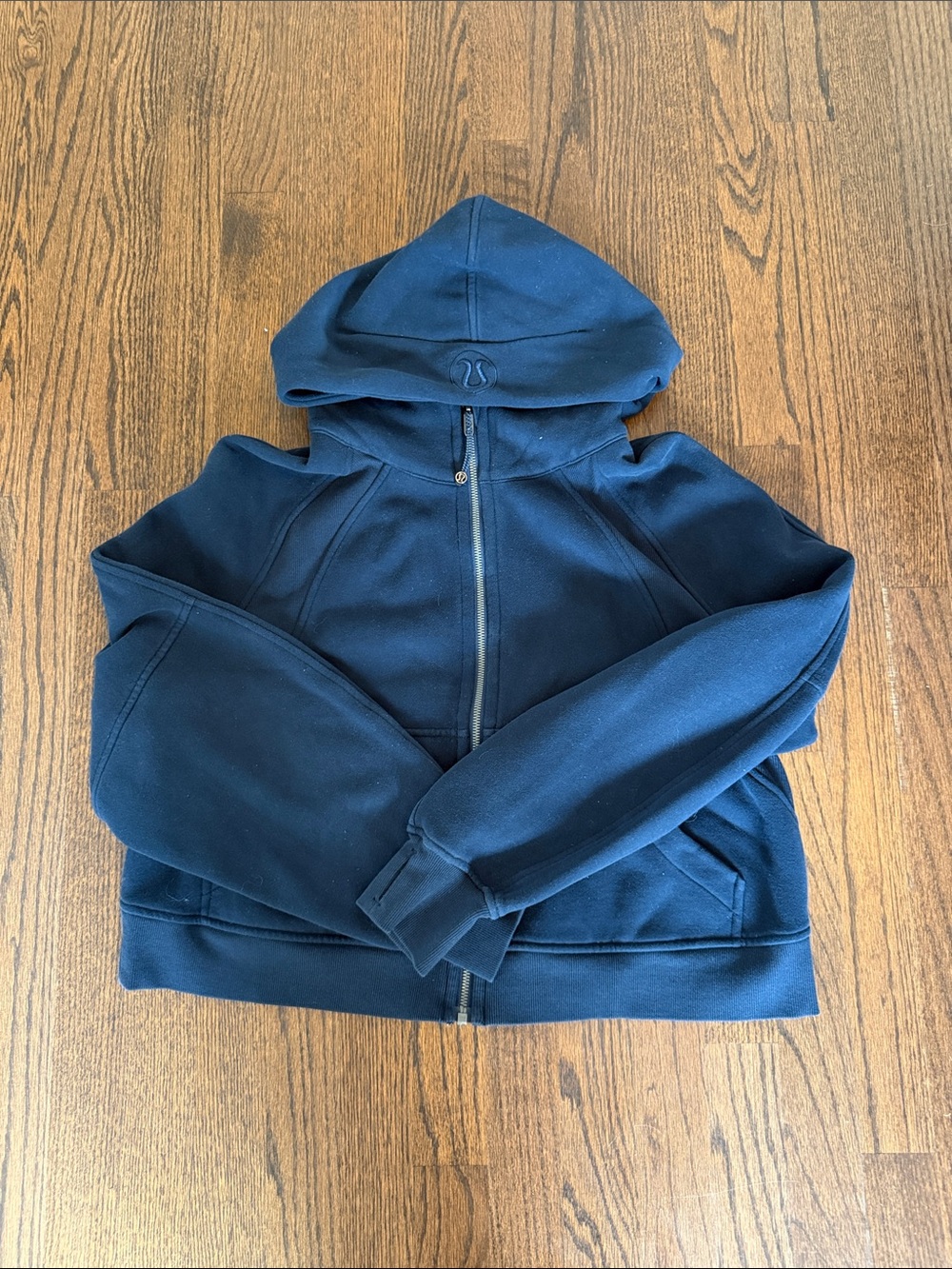 lululemon athletica Men's Dark Navy Zip-Up Hoodie Jacket